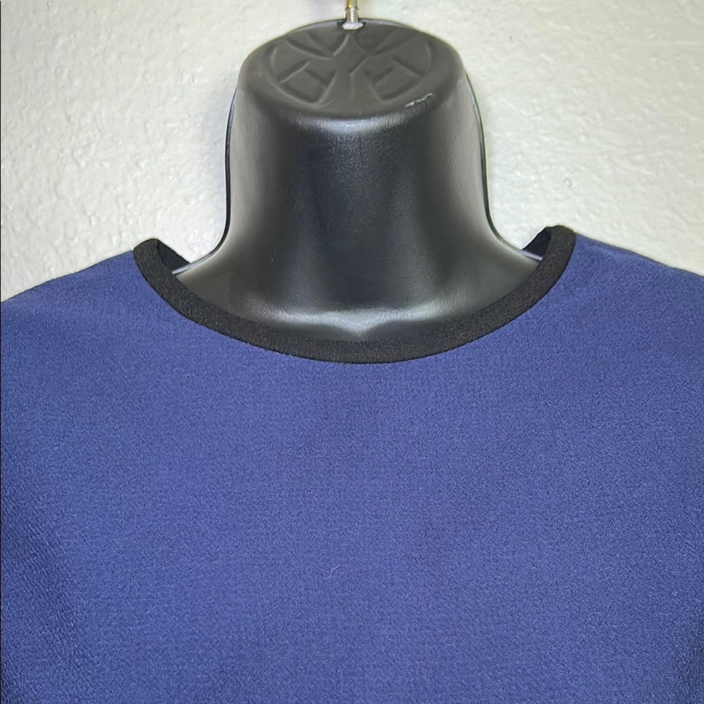 Eliza J Navy Long Sleeve Dress with Flare Cuffs - Picture 6 of 9